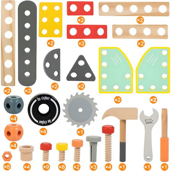Wooden Children's Workbench ECOTOYS