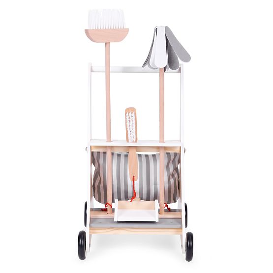 Wooden Cleaning Set Trolley ECOTOYS