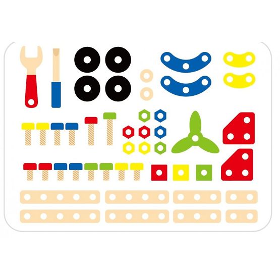 Wooden construction kit - 48 pieces