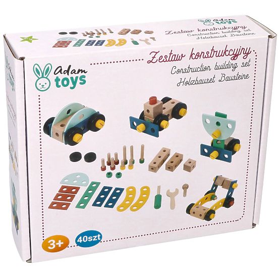 Wooden Construction Set 40 Pieces