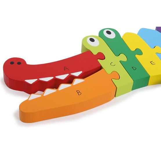 Wooden Crocodile ABC Learning