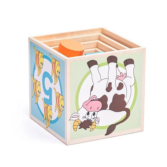 Wooden Cups - Stacking Tower with Sorter
