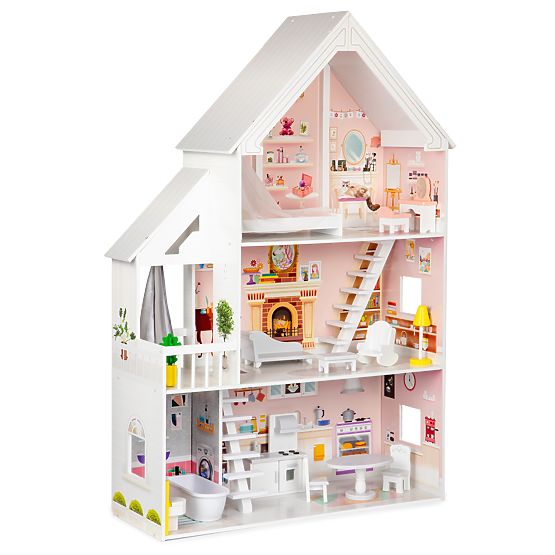 Wooden dollhouse Pastel residence