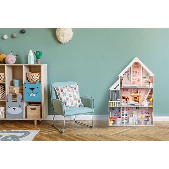 Wooden dollhouse Pastel residence