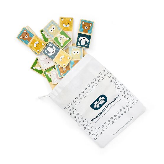 Wooden Domino Bigjigs Toys - Forest Animals