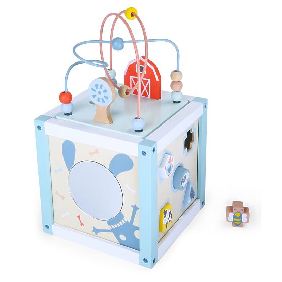 Wooden Educational Cube Sorter + Blocks ECOTOYS