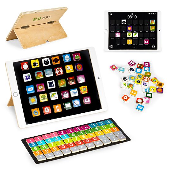 Wooden Educational Tablet Magnetic Chalkboard ECOTOYS
