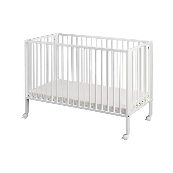 Wooden folding cot Lola - white
