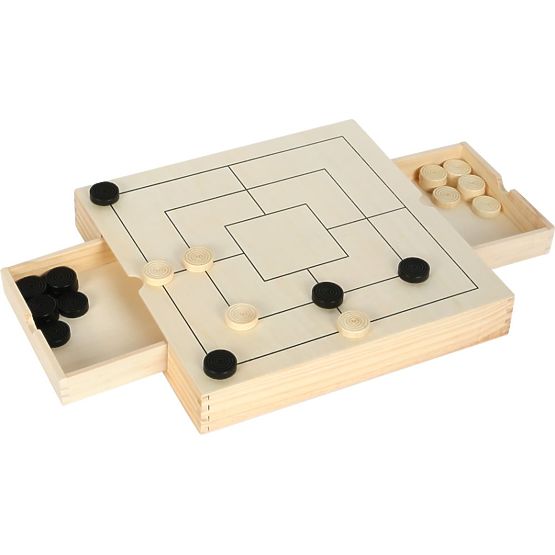 Wooden Game Set 3 in 1 - Chess, Checkers, Mill