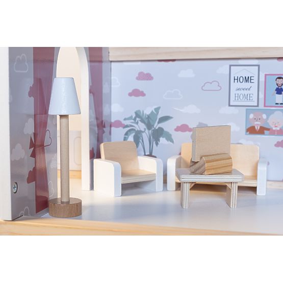 Wooden house for Amelia dolls