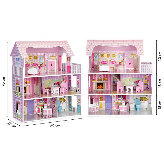 Wooden house for Charlotte dolls