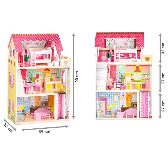 Wooden house for Ruby dolls