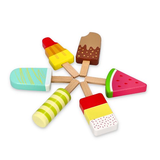 Wooden Ice Cream Popsicles