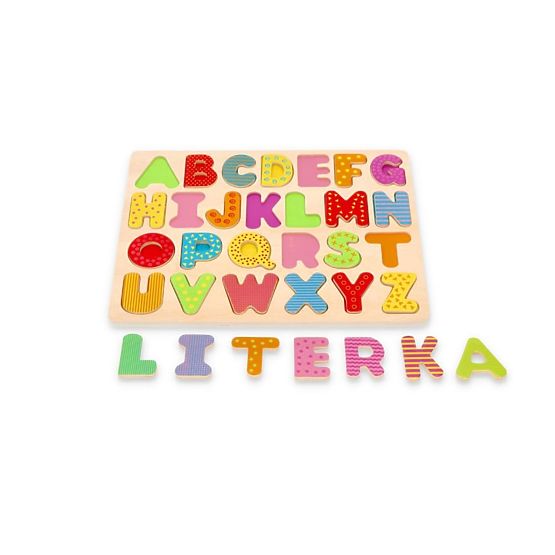 Wooden puzzle alphabet - capital letters