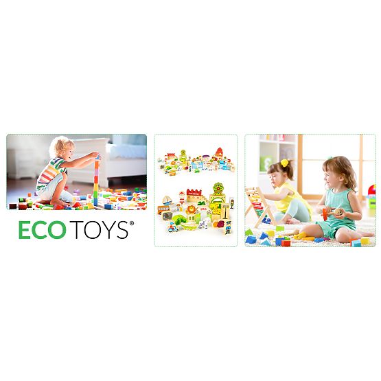 Wooden kit - Fun city 120 pcs