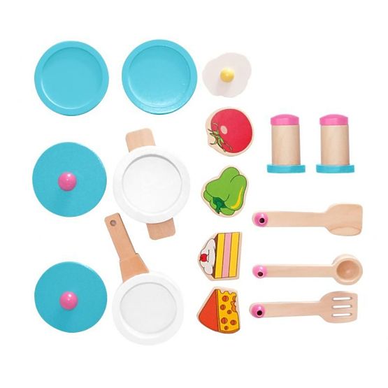 Melissa wooden kitchen with a unicorn