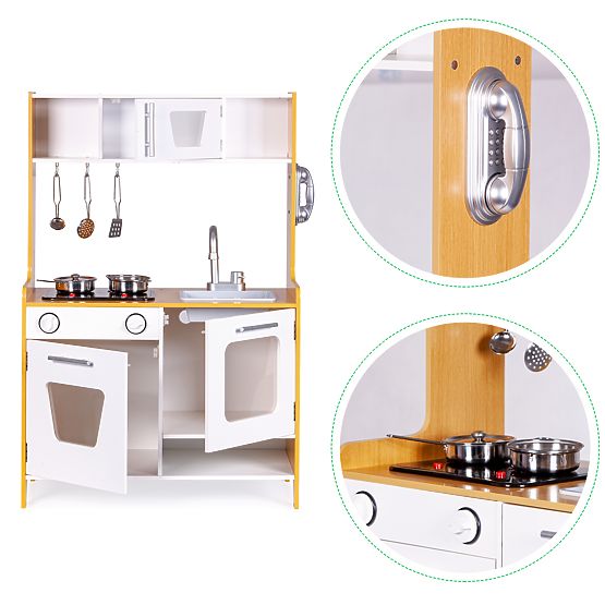 Wooden kitchen with sound effects