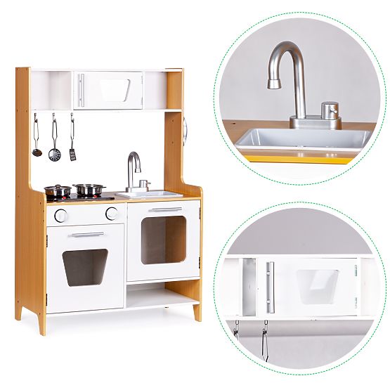 Wooden kitchen with sound effects