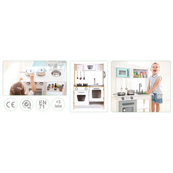 Wooden kitchen with sound effects