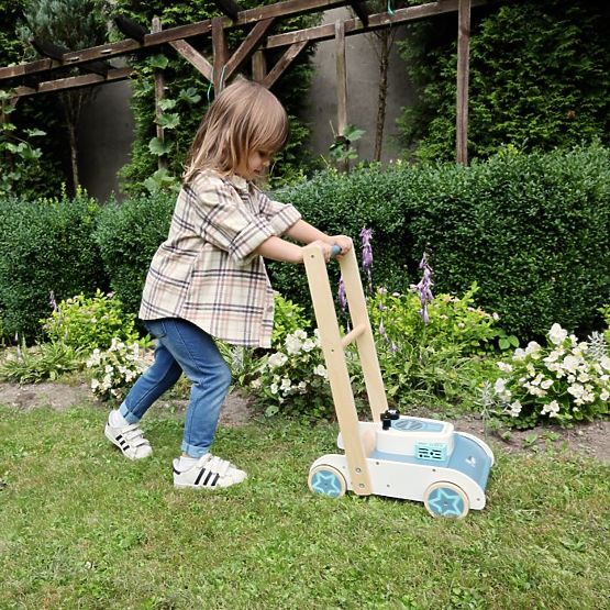 Wooden Lawn Mower with Sound Adam Toys