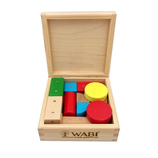 Wooden-Magnetic Blocks WABI, 20 Pieces