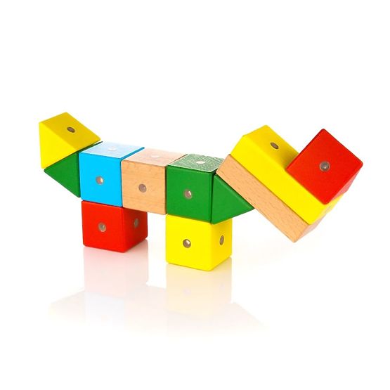 Wooden-Magnetic Blocks WABI, 20 Pieces
