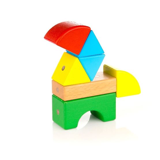 Wooden-Magnetic Blocks WABI, 20 Pieces