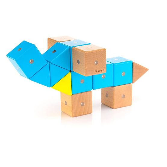 Wooden-Magnetic Blocks WABI, 40 Pieces