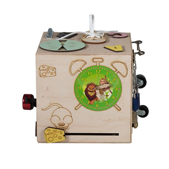 Wooden Montessori Cube - Natural