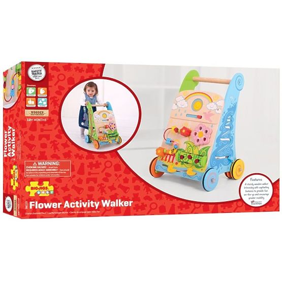 Wooden multifunctional walker - toy 7 in 1