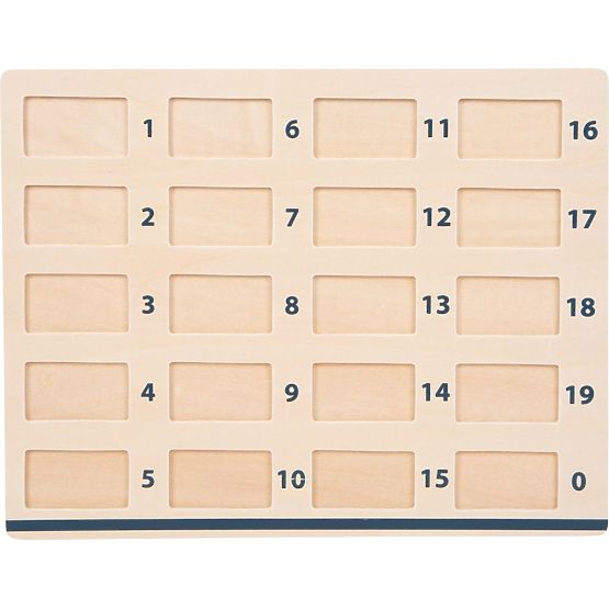 Wooden math table