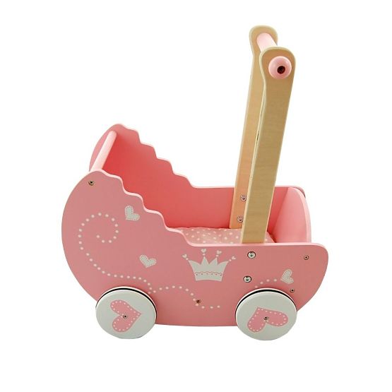 Wooden pram for Lelin dolls