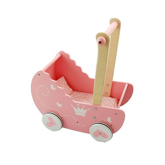 Wooden pram for Lelin dolls