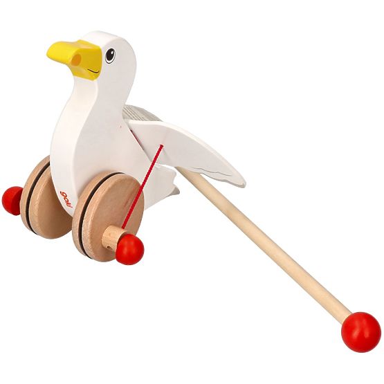 Wooden Push-Along Seagull Jonas