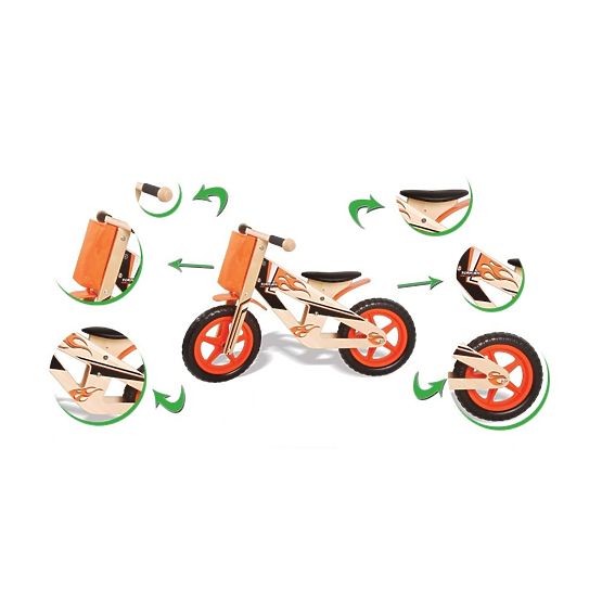 Wooden push bike Tornado