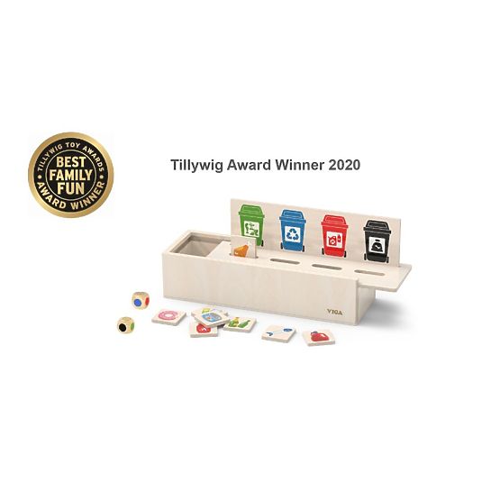 Wooden Puzzle for Learning Waste Sorting