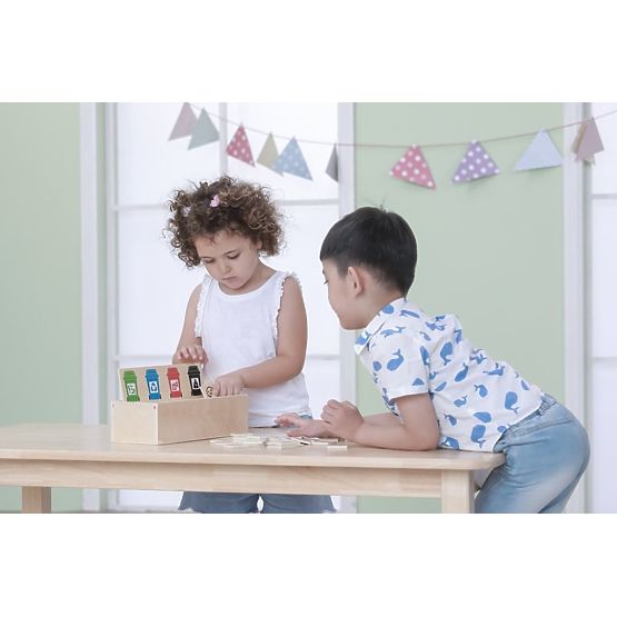 Wooden Puzzle for Learning Waste Sorting