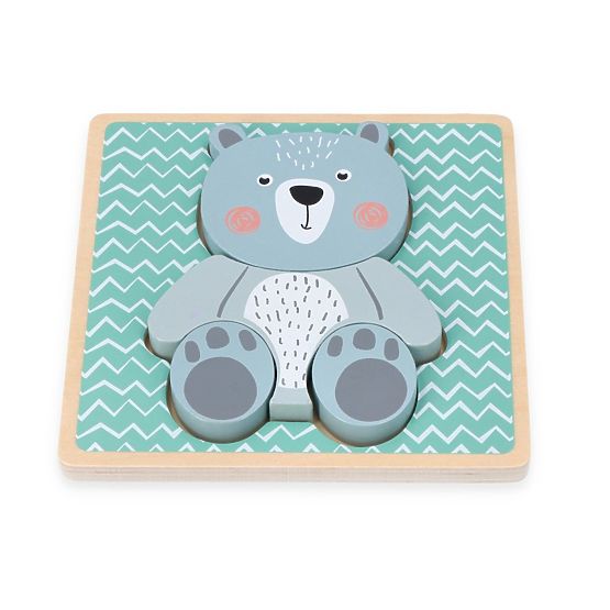 Wooden Puzzle with Teddy Bear