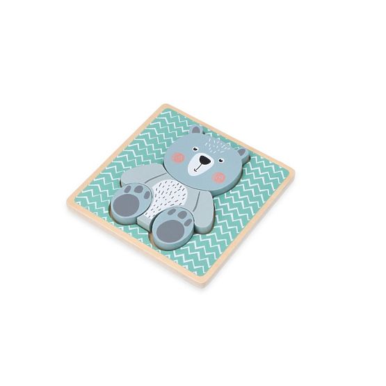 Wooden Puzzle with Teddy Bear