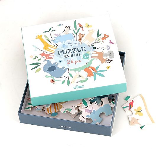 Wooden Puzzle - World