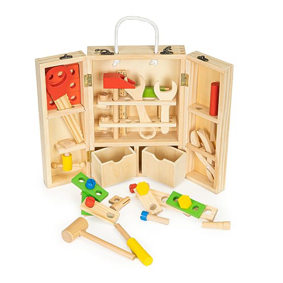Wooden set of tools for children
