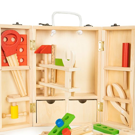 Wooden set of tools for children