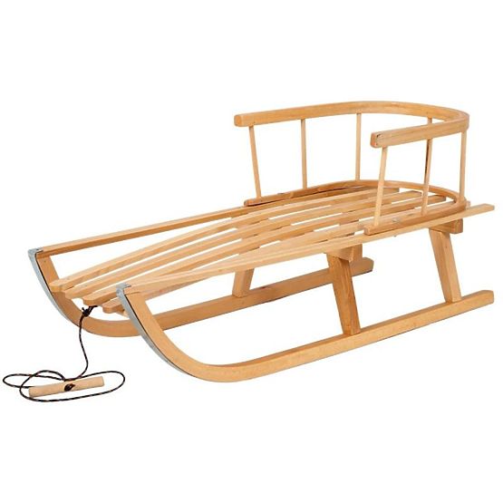 Wooden sled with padding - Tropical
