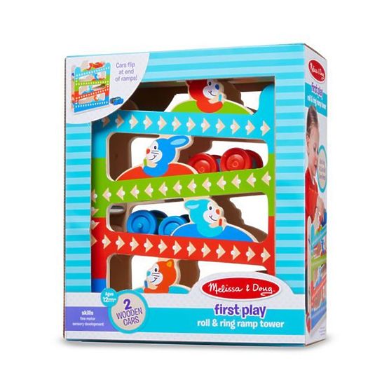 Wooden slide with animals