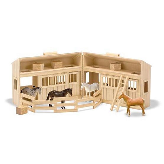 Wooden stable with paddock - 4 horses