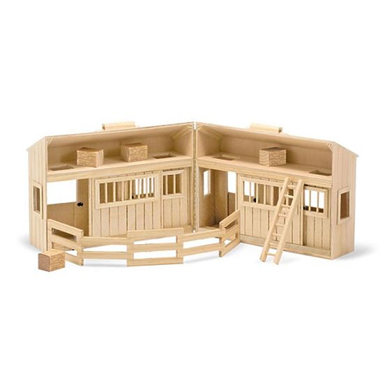 Wooden stable with paddock - 4 horses