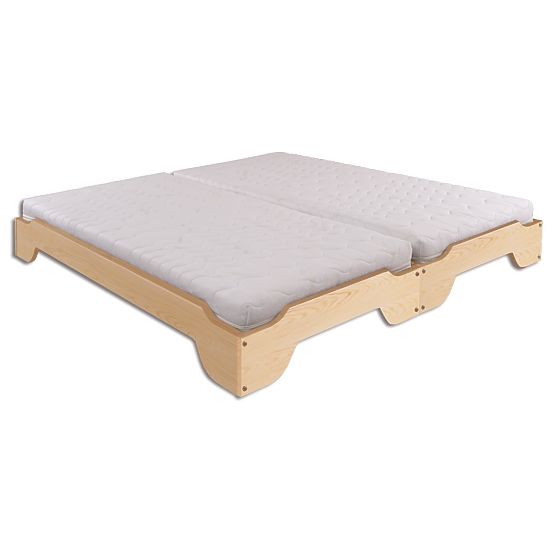 Wooden Stackable Bed 90x200 cm - Pine