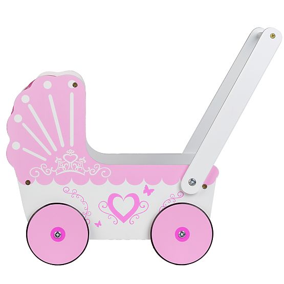 Wooden stroller for dolls Sweetheart