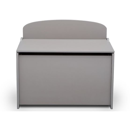 Wooden toy chest - grey