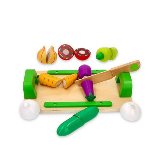 Wooden vegetables for cutting